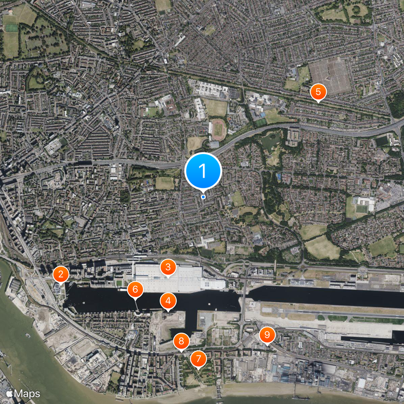 West Ham Stadium Map