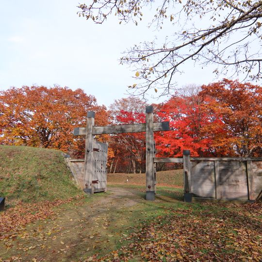 Historical remains of the Sendai clan's fort in Shiraoi