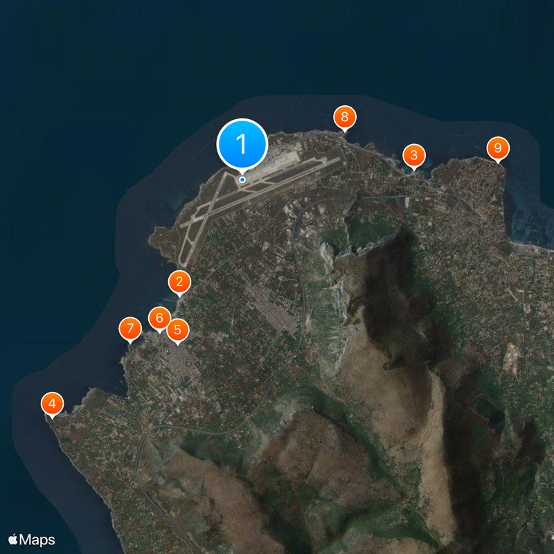 Falcone–Borsellino Airport Map