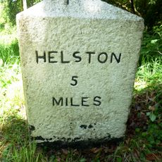 Milestone, Trelowarren, just S of jct