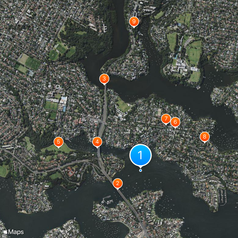 Hunters Hill Map