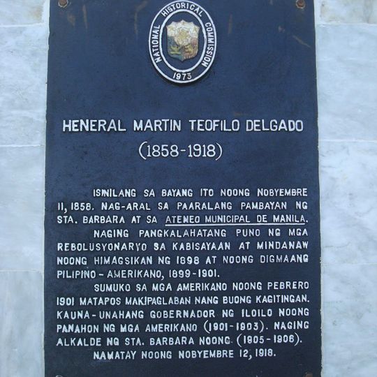 General Martin Teofilo Delgado historical marker
