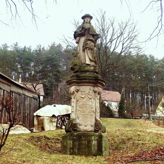 Statue of Saint Wendelin in Velké Opatovice