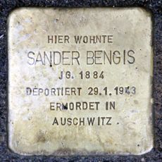 Stolperstein en memoria de Sander Bengis