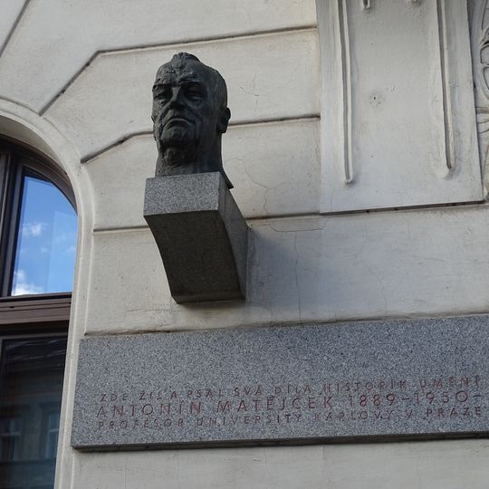 Antonín Matějček memorial plaque