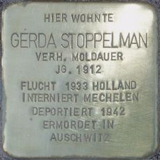 Stolperstein dedicated to Gerda Stoppelman