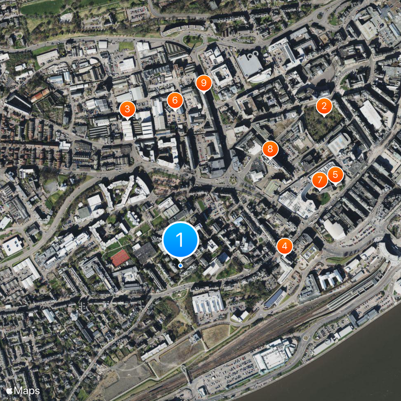University of Dundee Map