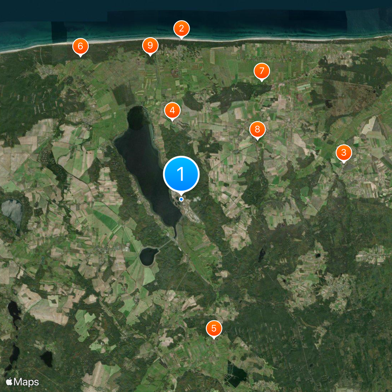 Żarnowiec Nuclear Power Plant Mapa