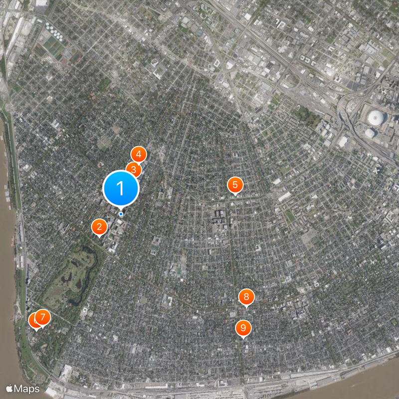 Tulane University Law School Map