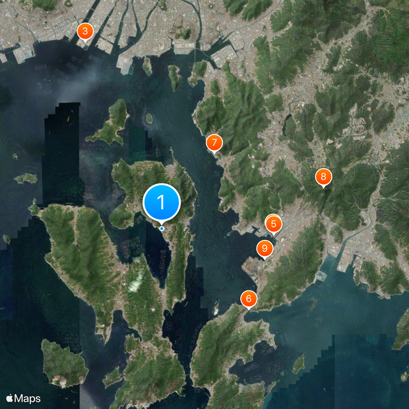 JMSDF 1st Service School Map