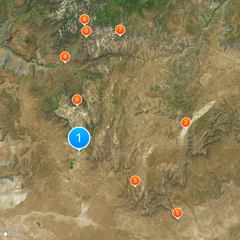 Short Creek Community Mapa