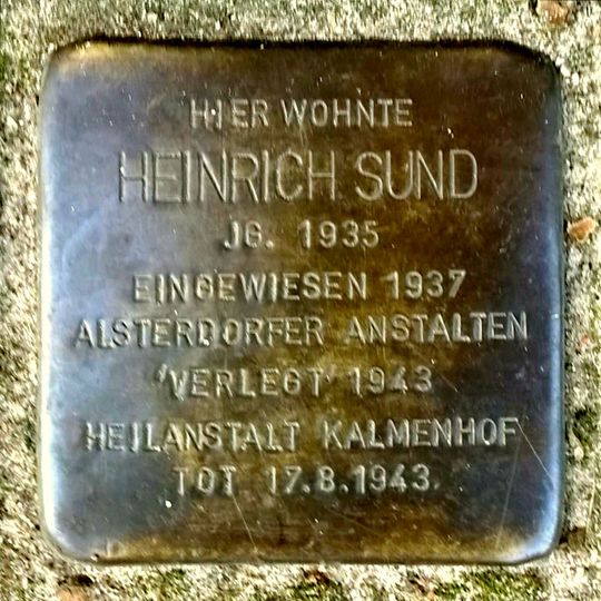 Stolperstein für Heinrich Sund