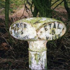 Milepost Circa 100 Yards North Of Former Chapel