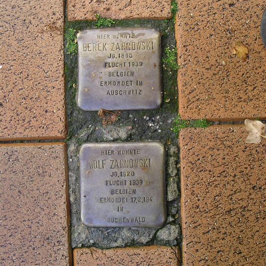 Stolperstein dedicated to Berek Zarnowski