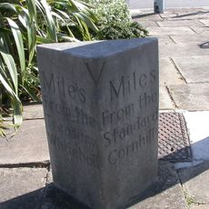 Milestone, Dulwich village at jct with Burbage Road