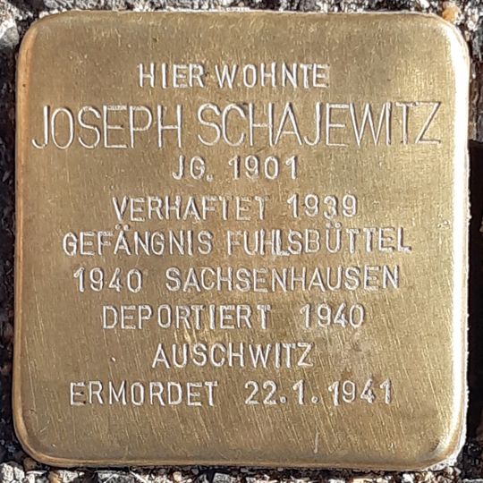 Stolperstein für Joseph Schajewitz