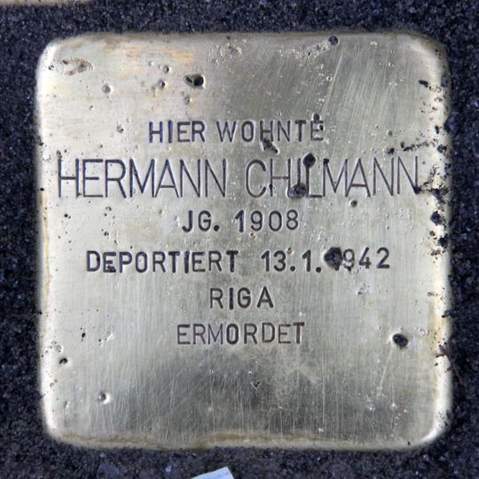 Stolperstein dedicated to Hermann Chilmann