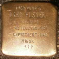 Stolperstein dedicated to Karl Posner