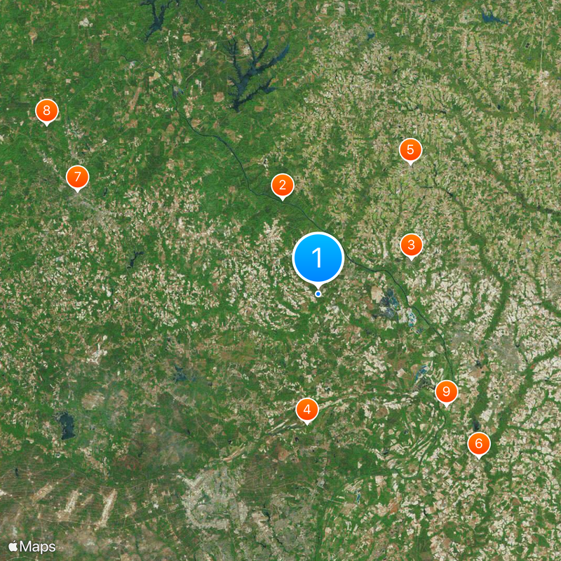 Contea di Harnett Mappa