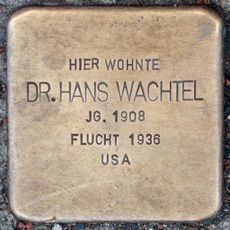 Stolperstein dedicated to Hans Wachtel