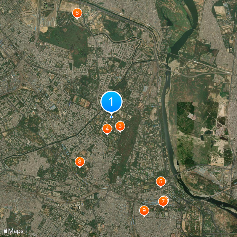 Universidade de Deli Mapa