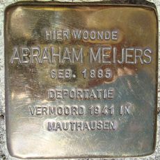 Stolperstein à la mémoire d’Abraham Meijers