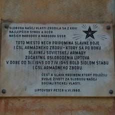 Pamätná škola 1. čsl. arm. zboru, tabuľa pamätná