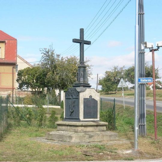 Pomník padlým ve válce 1866 v Klášterské ulici v Klášteru Hradiště nad Jizerou