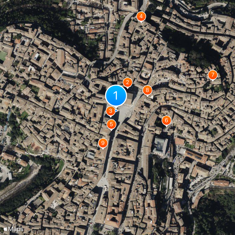Fontana Maggiore Mapa