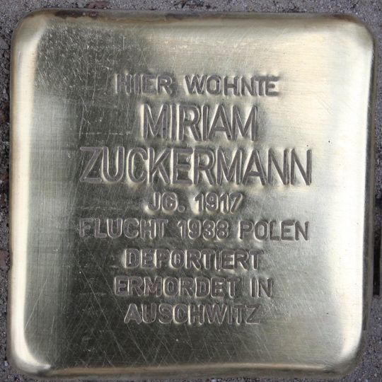 Stolperstein für Miriam Zuckermann