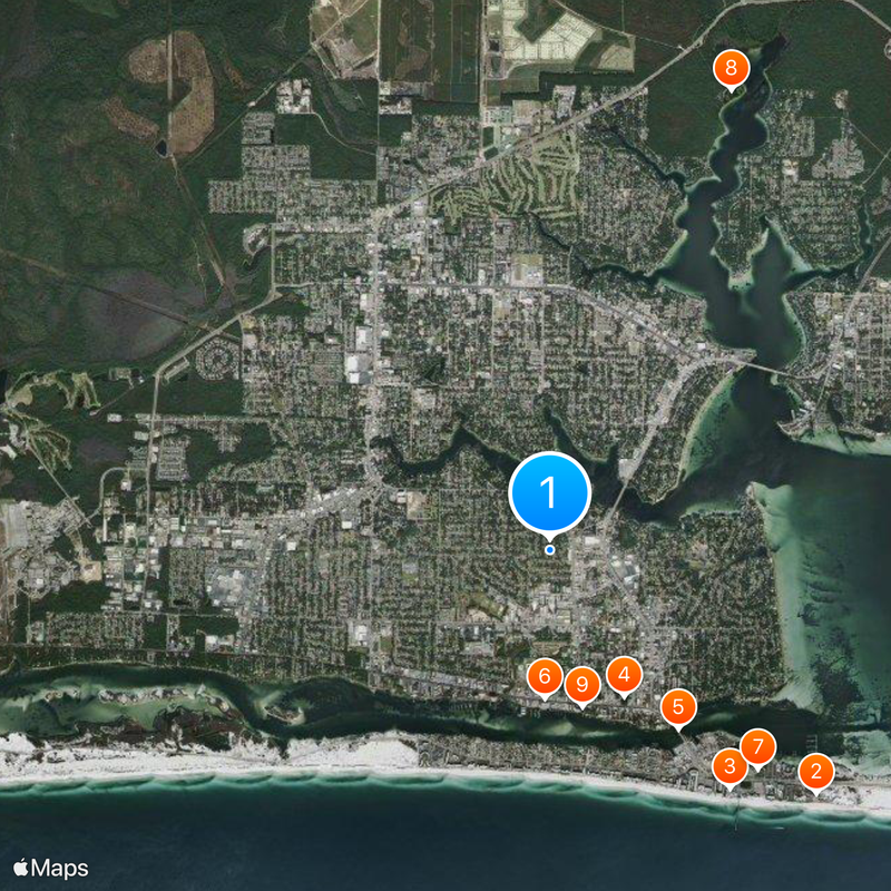 Fort Walton Beach Karte