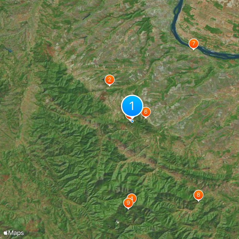 Belogradchik Rocks Karte