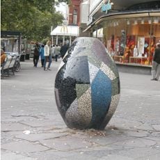 Vase with colored mosaic