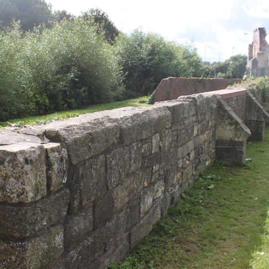 Llanthony Priory, Remains Of Precinct Wall South Of Outer Gatehouse