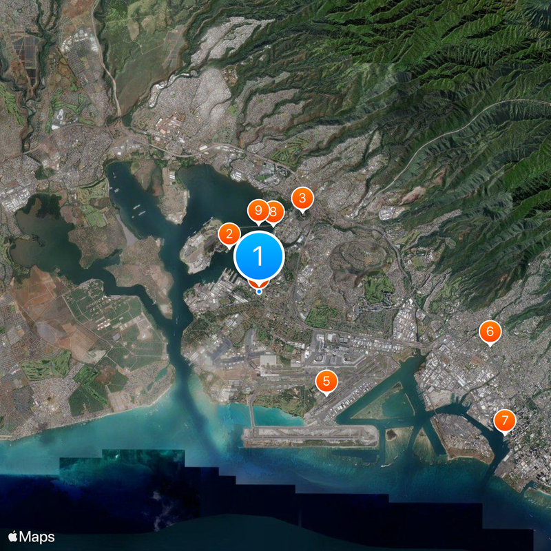 Joint Base Pearl Harbor-Hickam Map