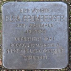 Stolperstein dedicated to Elsa Bromberger