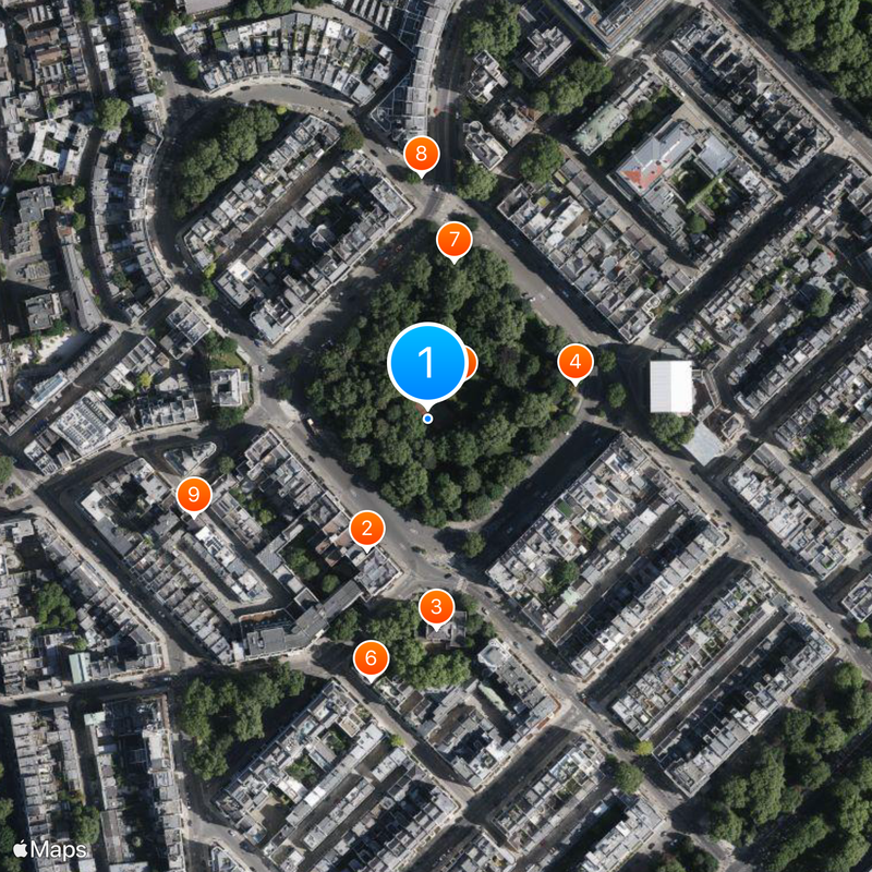 Belgrave Square Map