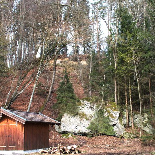 Schottermoräne 700 m NW von Oberbrunn