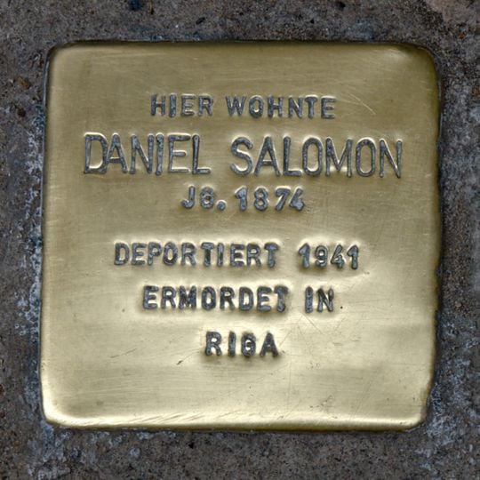 Stolperstein en memoria de Daniel Salomon