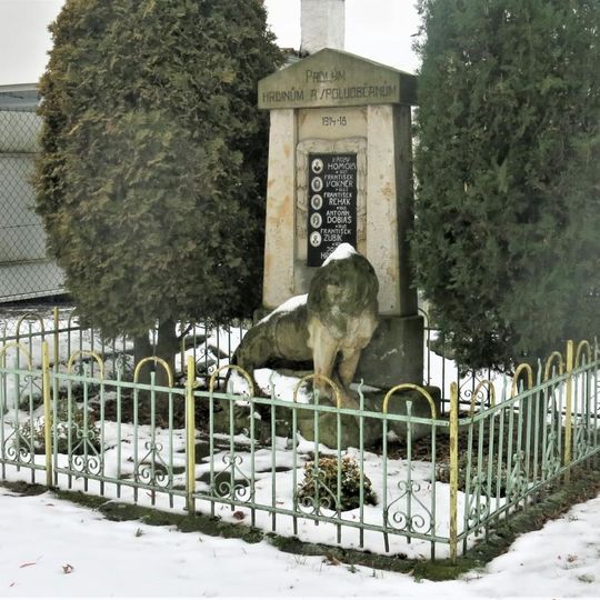 Pomník padlým v 1. světové válce v Chvalovicích