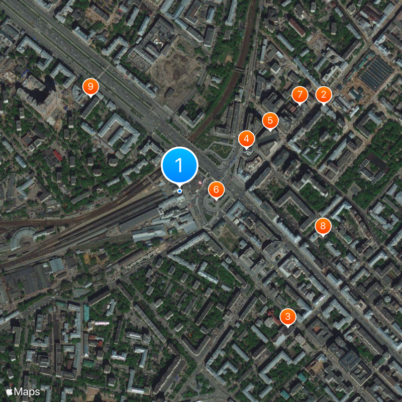 Stazione di Mosca Belorusskij Mappa