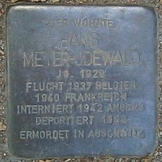 Stolperstein dedicated to Hans Meyer-Udewald