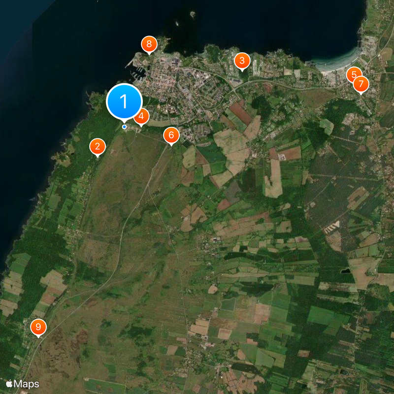Castelo de Borgholm Mapa