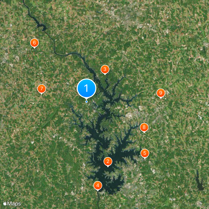 Sherrills Ford Map