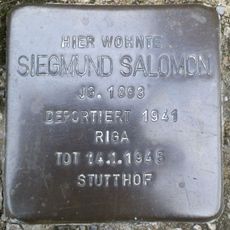 Stolperstein à la mémoire de Siegmund Salomon