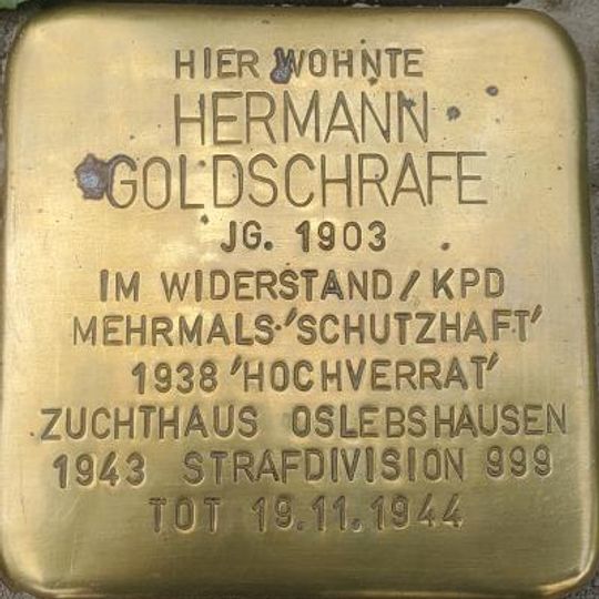 Stolperstein für Hermann Goldschrafe