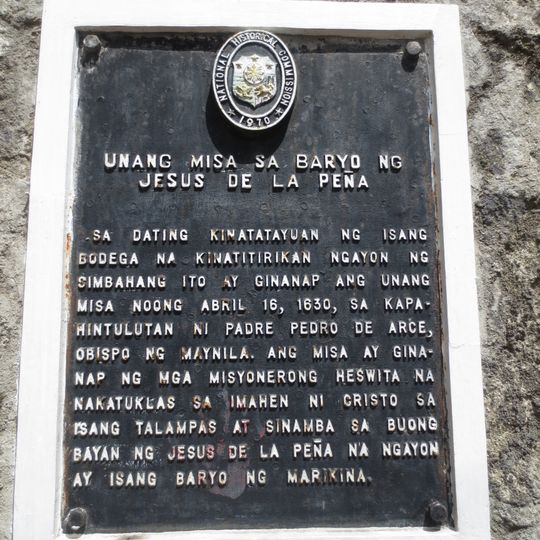 First Mass in the Barrio of Jesus de la Peña historical marker