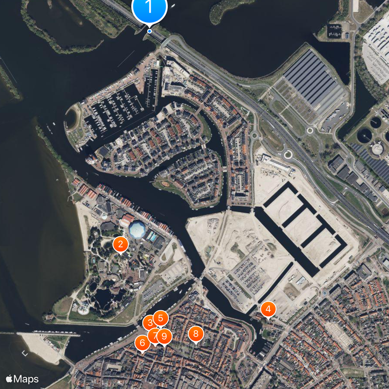 Aqueduct Veluwemeer Mappa