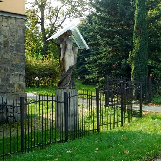 Socha svaté Barbory u domova seniorů U Panských v Havlíčkově Brodě