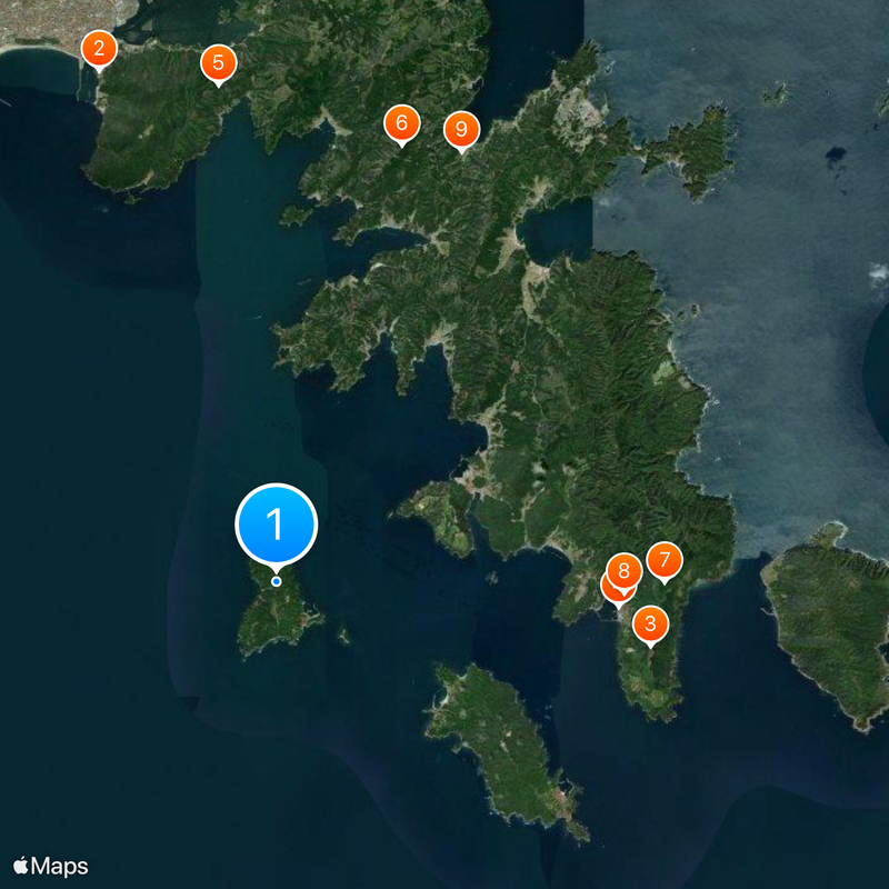 Tashirojima Map